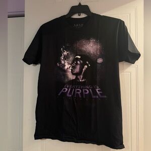 Large ASAP Rocky T-Shirt Everything Is Purple